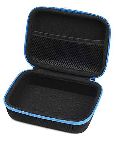 Case Compatible with Shokz OpenRun, OpenMove, Aeropex, Trekz, Bluez 2; KSCAT, Sades, DIGICare, allmity - color: Blacke with blue zip