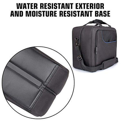 USA Gear DJ Mixer Travel Travel Bag Fits Yamaha MG10XU, MG06X, Mackie Mix8 8-Channel, Behringer Xenyx Q502USB, Adapters, Headphones, Laptops - Customer Interior, Water Resistant Exterior (Blue) - color: Blue