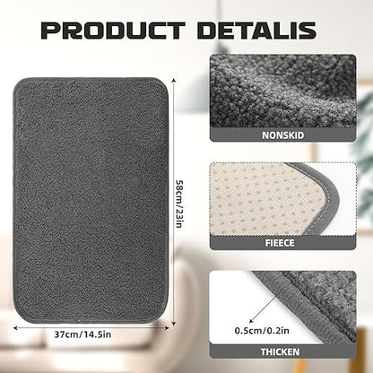 Frienda 2 Pieces Recliner Headrest Covers Sofa Headrest Protector for Recliner Chair Couch Furniture Non Slip for Living Room(Dark Gray) - color: Dark Gray