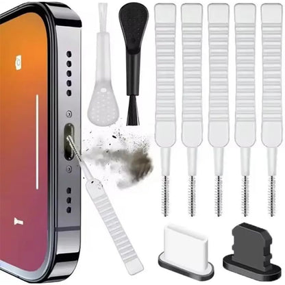 Dust Plug Kit with Cleaning Brush (14 Pcs), for Computers Laptops Electronics