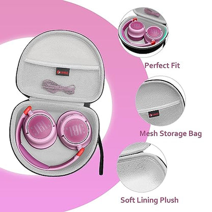XANAD Hard Case for JBL Junior JR 470NC/460NC/320 Kids Headphones, Gray | for iClever BTH12 HS19 BTH20 BTH22 BTH26/Candy Bila/Acer/JBL/MIDOLA/JoySpark/JLab/ADOOPE/Spiderman/EarFun/ Etc Kids Headphone - color: Gray