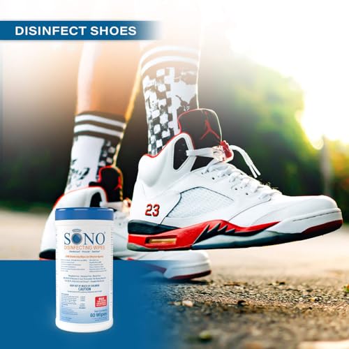 SONO Disinfecting Wipes - Alcohol-Free, No Bleach, Medical-Grade I Multi-Surface Cleaning for Home, School, Office, Hospital, Gym I Gentle on Electronic Devices I Everyday Use I 80 CT - size: 80 Count (Pack of 1)