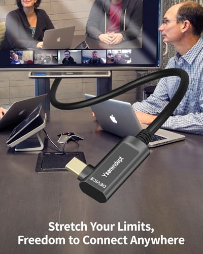 USB C Cable 33ft Right Angle,Fiber Optic USB 3.2 Gen2 10Gbps Active Optical Long Distance USB A to C Cord for Webcams,4K Cameras,VR/AR,Hubs,HDDs,Projectors & Medical Systems - size: 33ft, style: Right Angle USB A to C