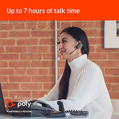 Plantronics - CS540 Wireless DECT Headset (Poly) - Single Ear (Mono) Convertible (3 Wearing Styles) - Connects to Desk Phone - Noise Canceling Microphone | Three wearing styles, Desk-phone connection, Noise-canceling microphone