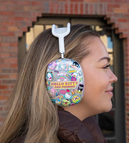 Sonix x Sanrio Protective Case Cover for AirPods Max Headphones | Clear TPU Cover Case | Hello Kitty & Friends Stickers - color: HK Stickers