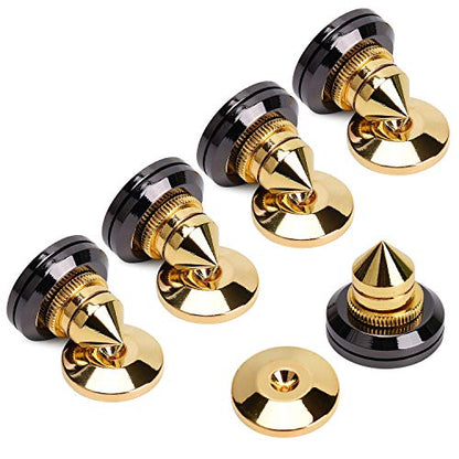 Facmogu Adjustable Speaker Isolation Spikes, 4 Pack Speaker Isolation Feet
