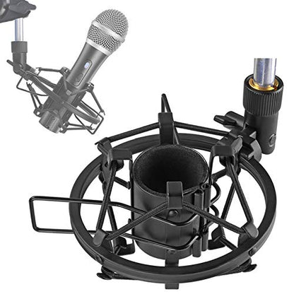 SUNMON ATR2100X-USB Mic Shock Mount Holder for Reduces Vibration and Noise, Suitable for Audio-Technica ATR2100X, ATR2100 USB Microphone - color: Shock Mount