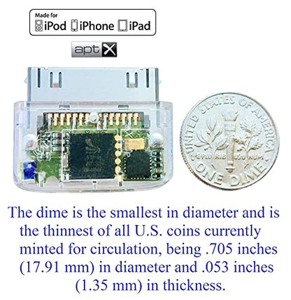 i10s + aptX (Clear, Collector’s Version) : Tiny Bluetooth Stereo Transmitter. Compatible with Apple iPod,iPhone,iPad. Delivers Cleaner Audio with Reduced Latency for aptX Receivers.
