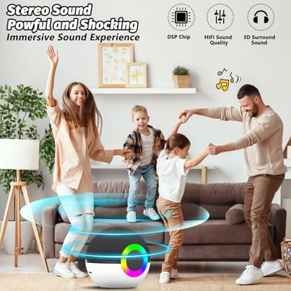 Mini Karaoke Machine Speaker for Kids Adults, Portable Bluetooth Microphone Song Toys with LED Light, Best Chritmas Birthday Festival Gift for 3 4 5 6 7 8+ Year Old Girls Boys (Black-2 Mic) - color: Black-2Mic