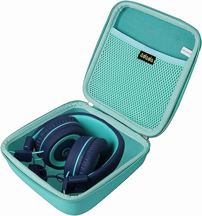 Adada Hard Travel Case for noot Products K11/ Elecder i37 Kids Headphones (Only Case) (Teal) - color: Teal