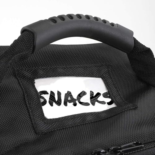 Rugged Radios Four-Headset Carrying Bag for Aviation & Racing Headsets | Fits Four Headsets or Additional Gear - Foam-Padded Interior, 3 Adjustable Dividers, Label Window & Hook-and-Loop Patch Strip
