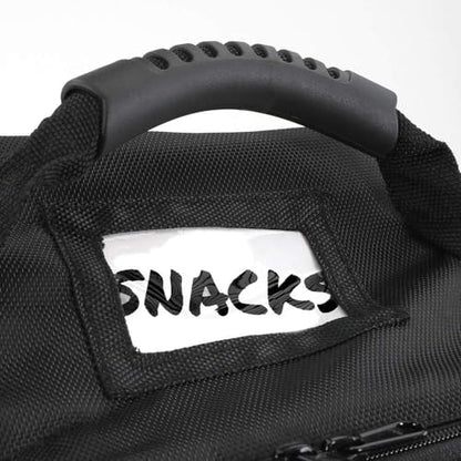 Rugged Radios Four-Headset Carrying Bag for Aviation & Racing Headsets | Fits Four Headsets or Additional Gear - Foam-Padded Interior, 3 Adjustable Dividers, Label Window & Hook-and-Loop Patch Strip