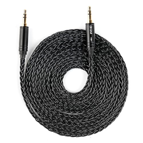 keephifi 6ft 3.5mm Replacement Audio Cable for Beats - KBEAR Male to Male Braided 4N OFC Stereo Jack Cable, Aux Cord for Solo2 Solo3/Sony WH 1000xm5 WH-1000XM5/Car Home Stereo/Tablet/Speaker - size: 2m, style: 3.5 to 3.5