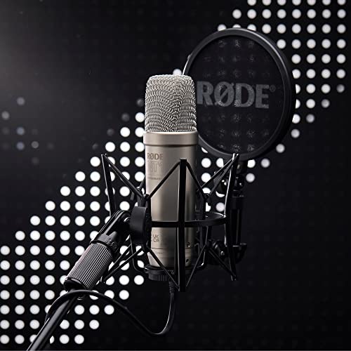 RØDE NT1 5th Gen Studio Condenser Microphone, XLR + USB-C, Black - color: Silver