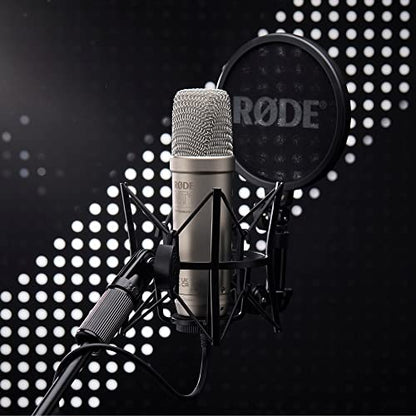 RØDE NT1 5th Gen Studio Condenser Microphone, XLR + USB-C, Black - color: Silver