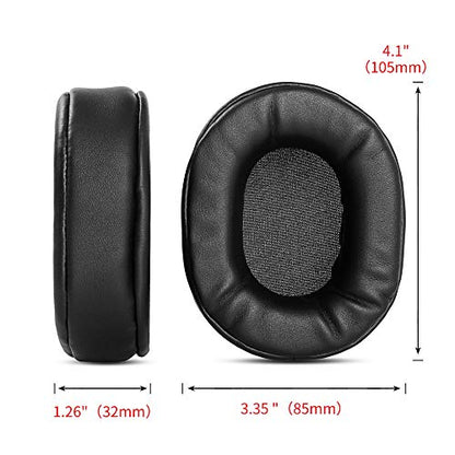 Earpads Cushion Ear Pads Pillow Replacement Compatible with Pioneer SE-MS7BT SE MS7BT Headset Headphones (Black) - color: Black