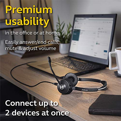 Jabra Engage 65 Wireless Headset, Stereo – Telephone Headset with Industry-Leading Wireless Performance, Advanced Noise-Cancelling Microphone, All Day Battery Life