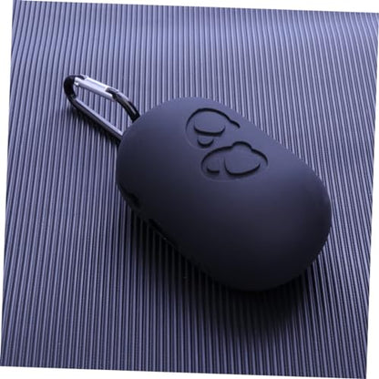 Silicone Protective Case for Wireless Earphones Shockproof and Dustproof Sleeve Compatible Full Protection for Charging Case Black