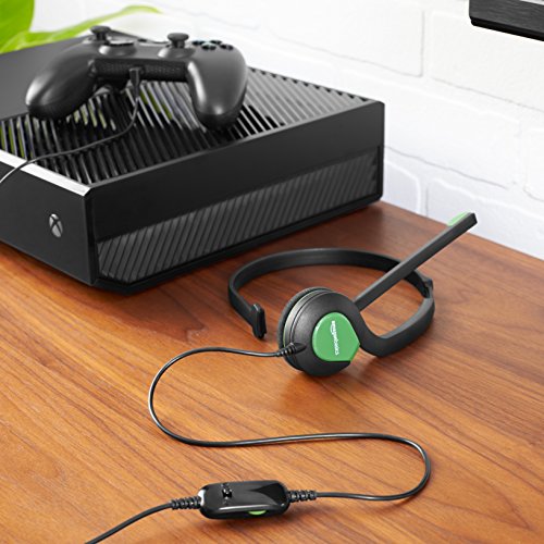 Amazon Basics Chat Headset for Xbox One, PS4 and PC - Green
