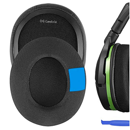 Geekria Sport Cooling Gel Replacement Ear Pads for Turtle Beach Stealth 700/600/500/400/300 Headphones Ear Cushions, Repair Parts (Black)