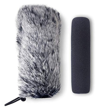 YOUSHARES Rode VideoMic Go Windscreen Deadcat and Foam Cover - Rode GO Mic Camera Microphone, Indoor Outdoor Microphone Wind Muff (2 Pack)