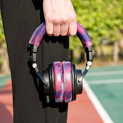 WC BandZ V2 - Headband Cover for Audio Technica ATH M50X & M50XBT | Made by Wicked Cushions | Also fits ATH M50, M40X & More, Machine Washable, No More Flaking Leather | Speed Racer - color: Speed Racer
