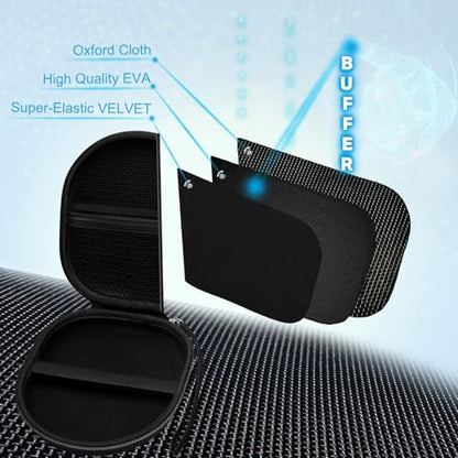 Headphone Headset Case Compatible with TALIX H30/JBL/JLAB/Sony/Soundcore by Anker/BERIBES/KVIDIO Wireless On-Ear Headphones, Black - color: Black