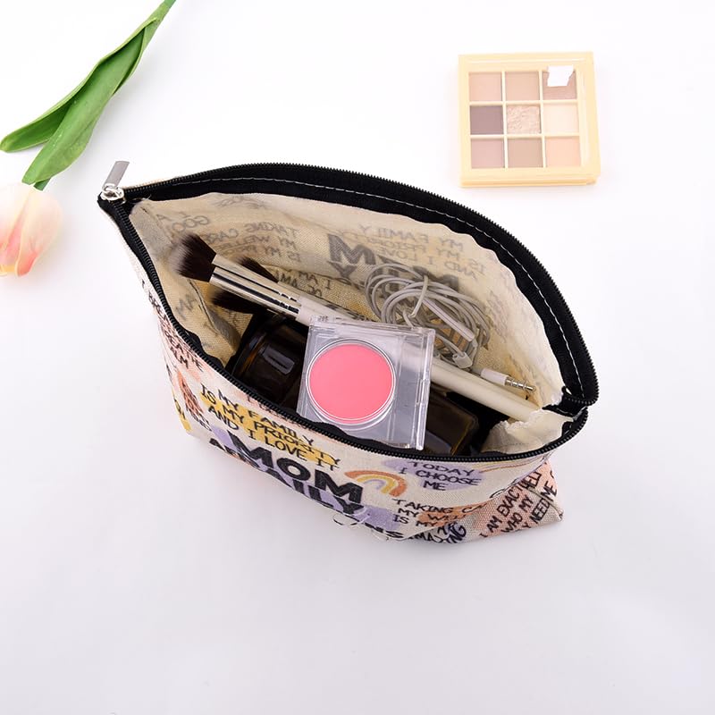 Mother Mom Daily Affirmations Gifts Inspirational Mom Mental Health Gifts Makeup Bag Mothers Day Gifts for Women Mommy Bag Accessories Pouch Holiday Easter Birthday Gifts for Mother Mama Cosmetic Bags - color: Mother Mom Daily Affirmations Gifts