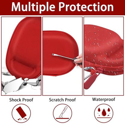 Aenllosi Hard Case for JBL Clip 5 Speaker, Red | EVA case construction, Water-resistant design, Dust-resistant design, Protective case only - color: Red
