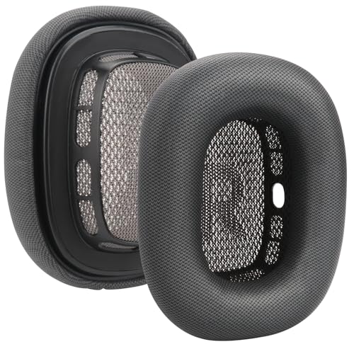Replacement Ear Cushions for AirPods Max Headphones AirPod Max Ear Cushions Ear Pads Covers Comfort Protein Leather Noise Isolation Memory Foam Earpads (Gray)