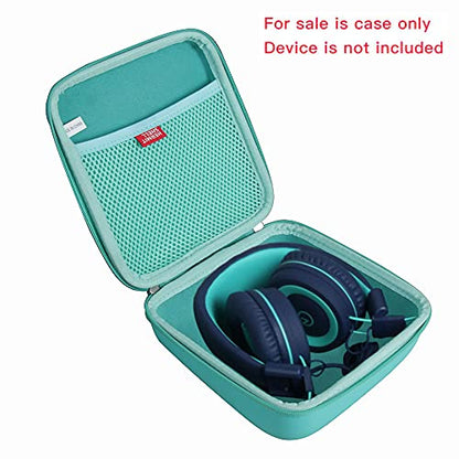 Hermitshell Travel Case for noot Products K11 / Elecder i37 Kids Headphones (Only Case) (Teal) - color: Teal