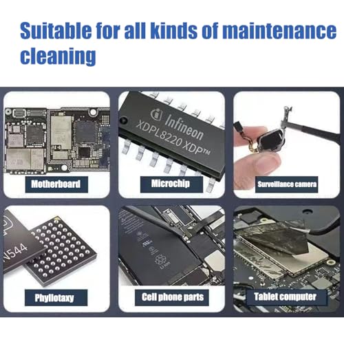 Phone Motherboard IC Cleaning Brush,3pcs Anti-Static Brush, Horse Hair Bristles, Double Ended,Safe Brush Motherboard Cleaning Tools for Keyboards, Cell Phone Parts, Computer Fans