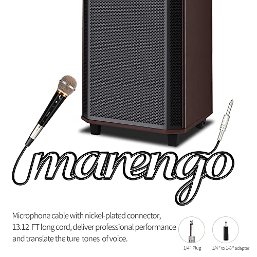 Marengo Handheld Dynamic Microphone for Karaoke Singing, Wired XLR Microphone with On and Off Switch and 13ft Detachable XLR Cable - color: aMWH68