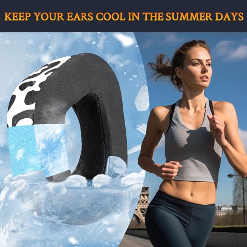 SOULWIT Cooling-Gel Earpads Cushions Replacement for Turtle Beach Stealth 700 Gen 2, 700 Gen2 MAX Wireless Gaming Headset, Ear Pads with Ice Silk Fabric, Noise Isolation Foam - Snow Leopard - color: Snow Leopard