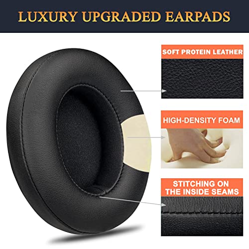 Earpads for Beats Studio 3 & Studio 2 Over-Ear Headphones - Black | Do Not Fit Beats (Studio Pro, Monster Studio, Solo On-Ear) - color: Black