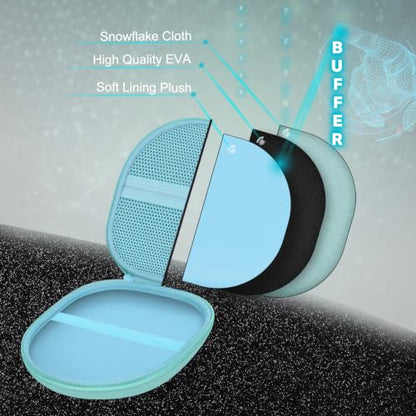 Headphone Headset Case Compatible with BERIBES/JLab JBuds Lux ANC/KVIDIO/JBL/Sony/Soundcore by Anker Wireless On-Ear Headphones, Green - color: Mint Green