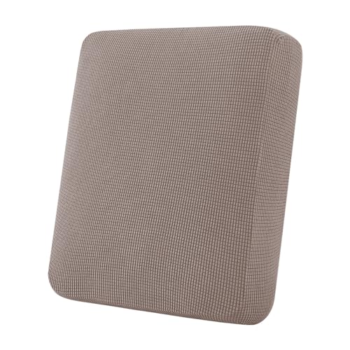 Flamingo P Super Stretch Couch Cushion Cover 1 Pack Individual Seat Slipcover with Elastic Bottom, Machine Washable Furniture Protector (1 Seat Cushion Cover, Taupe) - color: Taupe, size: 1 Seat Cushion Cover