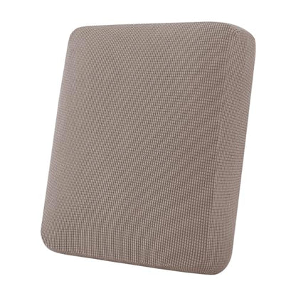 Flamingo P Super Stretch Couch Cushion Cover 1 Pack Individual Seat Slipcover with Elastic Bottom, Machine Washable Furniture Protector (1 Seat Cushion Cover, Taupe) - color: Taupe, size: 1 Seat Cushion Cover