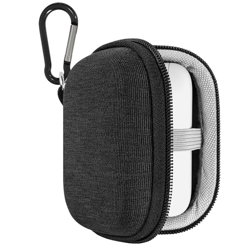 Geekria Shield Earbuds Case Compatible with Echo Buds 2nd Gen True Wireless, Replacement Hard Shell Travel Carrying Bag with Carabiner Clip (Grey) - size: Small-Echo Buds 2nd Gen