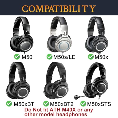SOULWIT Headband for Audio Technica ATH M50, M50X, M50XWH, M50XBT, M50XBT2, M50S/LE Headphones, Replacement Headstrap Pad Repair Part (Dark Coffee) - color: Dark Coffee
