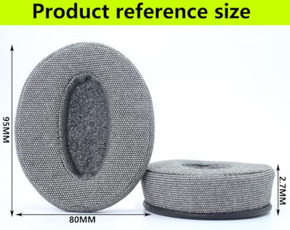 Replacement Ear Pads Compatible with Sennheiser HD4.50BT Hessian Grey | for Sennheiser HD4.50BTNC HD4.40BT Headphone Soft cotton/memory foam ear pads earmuffs - color: Linen grey