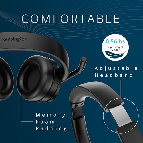 Kensington C3550 EQ Wireless Bluetooth Over-Ear Computer Headset K97466WW