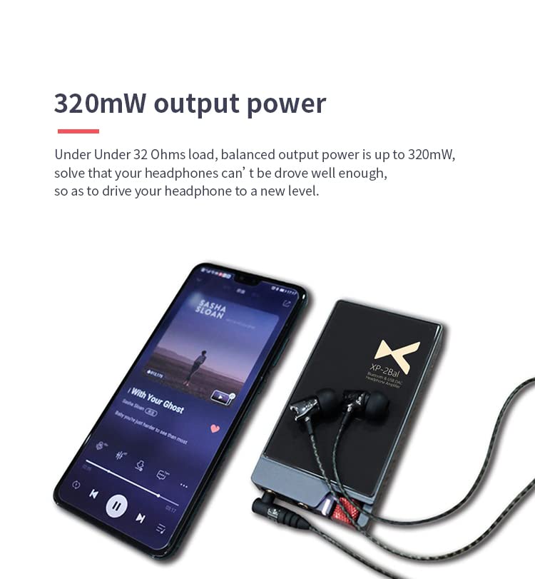 Fanmusic XDUOO XP-2BAL ES9018K2M HD 블루투스 DAC 밸런스 헤드폰 앰프 CSR8675 USB DAC 320Mw 출력 전력