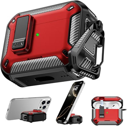 RFUNGUANGO for AirPods Pro 2 Case, Red - color: FA-Red, size: AirPods Pro 2 Case