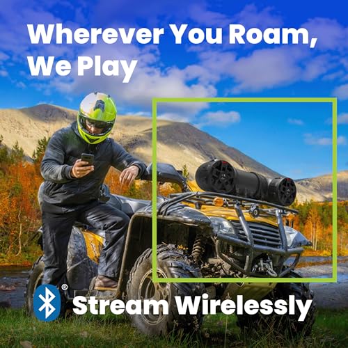 BOSS Audio Systems ATV6.5B 6.5 Inch ATV Speakers, Amplifier, Bluetooth - style: 6.5" Speakers, Black