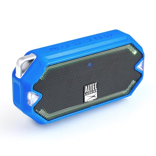 Altec Lansing - HydraMini Wireless Bluetooth Speaker, IP67 Waterproof USB C Rechargeable Battery with 6 Hours Playtime, Compact, Shockproof, Snowproof, Everything Proof (Royal Blue) - color: Royal Blue