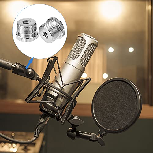 Hotop 6 Pieces Mic Stand Adapter, 5/8 Inch Male to 1/4 Inch Female