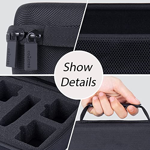 co2CREA Hard Case for Xvive U4 U4R U4R2 U4R4 Wireless Monitoring System | IEM System Transmitter Beltpack Receiver Compatibility, Portable Travel Case Replacement, Protective Storage Bag - size: for Xvive U4R4