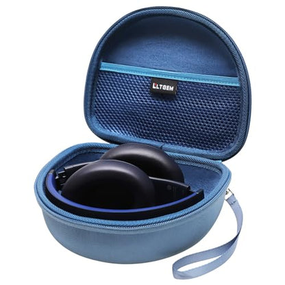 Headphone Case Compatible with Beats Studio Pro/Solo 4 / Studio 3 / Solo 3 / Picun B8 / BERIBES/JLab JBuds Lux ANC Wireless Bluetooth Noise Cancelling Headphones, Blue(Case Only) | Hard Carrying Travel Case for Beats Studio Pro/Solo 4/Studio3/Solo3 Wirele