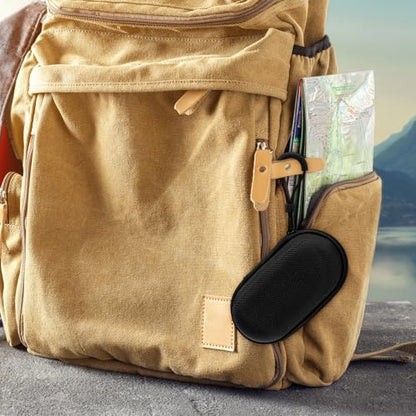 Mini-Portable Case for Earphone Protective Hard Shell Travel Carrying Case Bag with Dual Zipper and Hook for Wired Ear Buds, MP3 Players, Keys, Coins, EVA Headphone Storage Bag